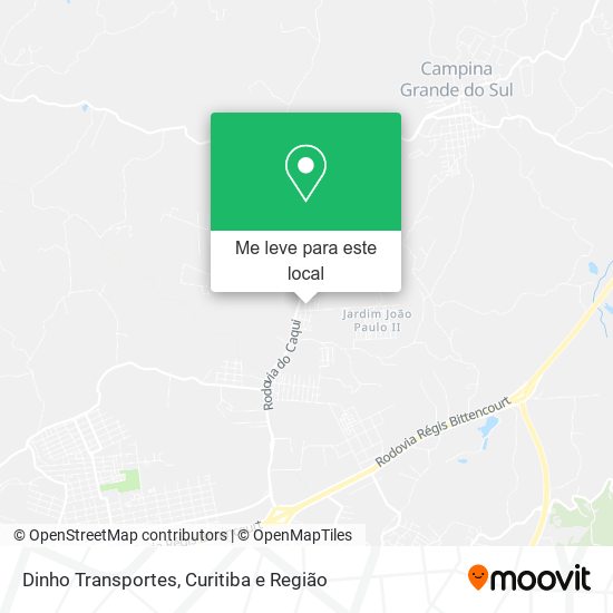 Dinho Transportes mapa