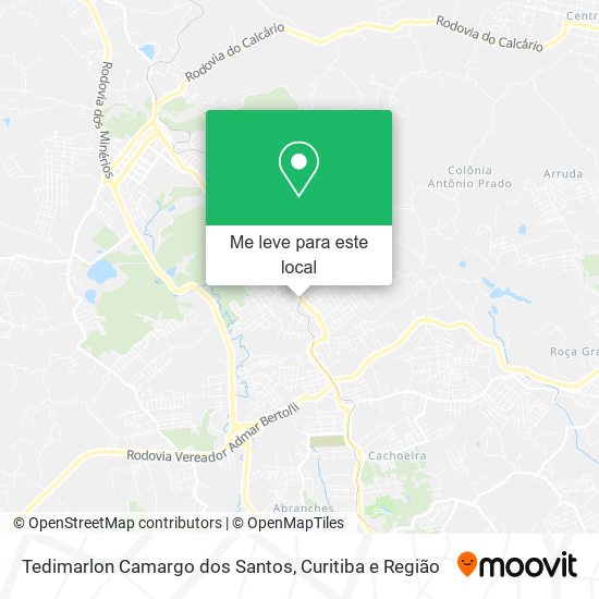 Tedimarlon Camargo dos Santos mapa