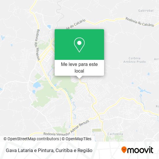 Gava Lataria e Pintura mapa