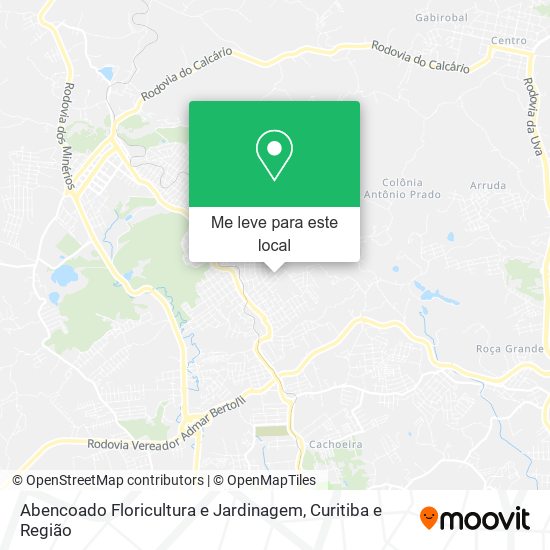 Abencoado Floricultura e Jardinagem mapa
