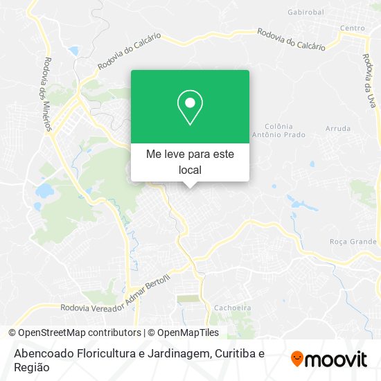 Abencoado Floricultura e Jardinagem mapa