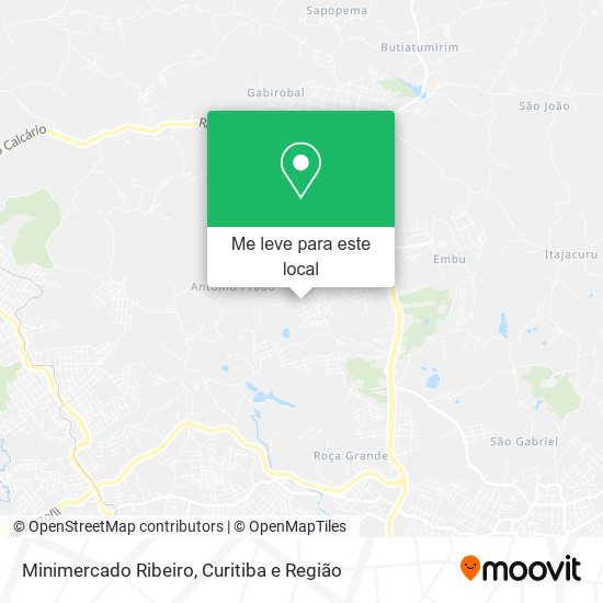 Minimercado Ribeiro mapa