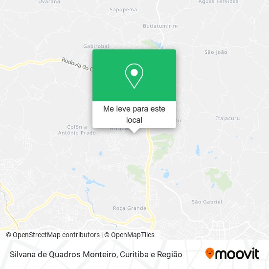 Silvana de Quadros Monteiro mapa