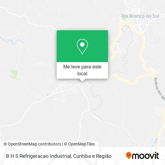 B H S Refrigeracao Industrial mapa