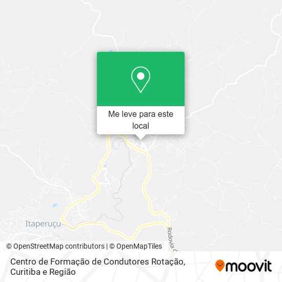 Centro de Formação de Condutores Rotação mapa