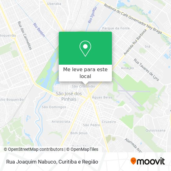 Rua Joaquim Nabuco mapa