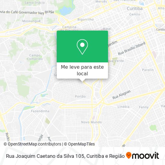 Rua Joaquim Caetano da Silva 105 mapa
