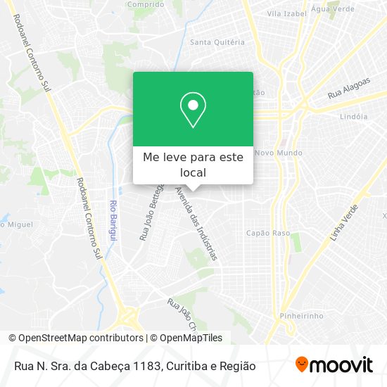 Rua N. Sra. da Cabeça 1183 mapa