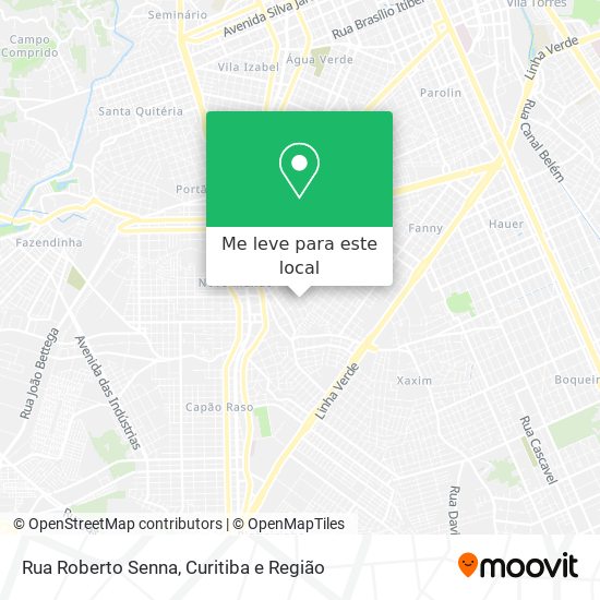 Rua Roberto Senna mapa