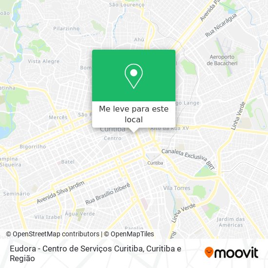 Eudora - Centro de Serviços Curitiba mapa