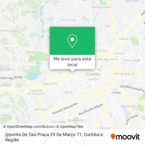 @ponto De Taxi Praça 29 De Março 71 mapa