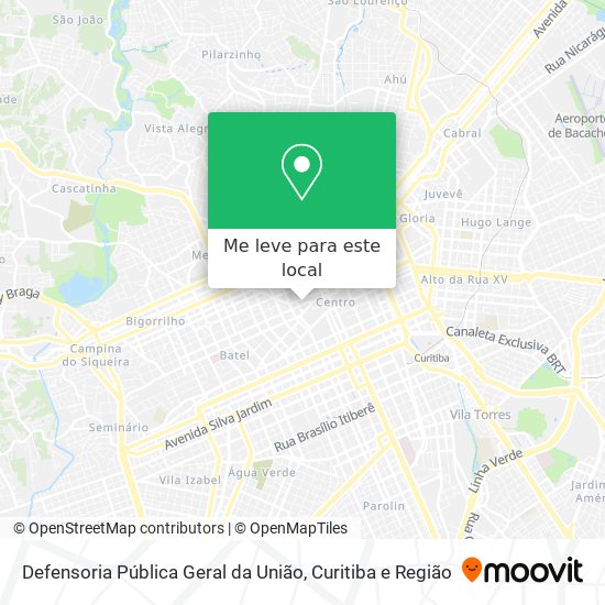 Defensoria Pública Geral da União mapa