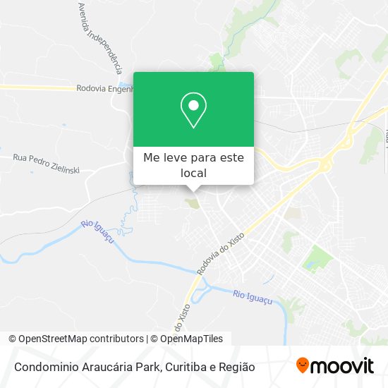 Condominio Araucária Park mapa