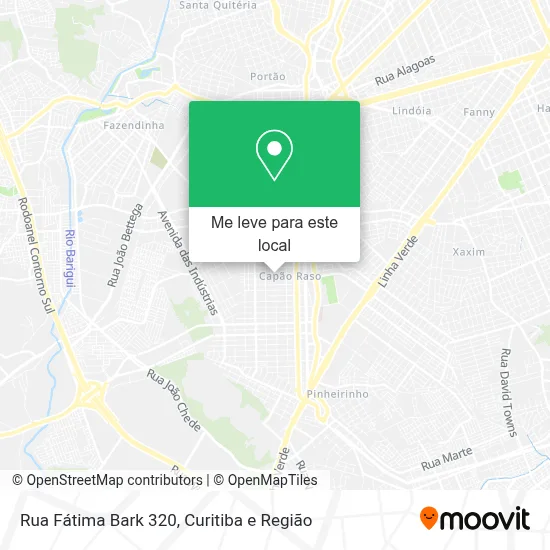Rua Fátima Bark 320 mapa