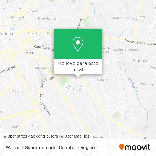 Walmart Supermercado mapa