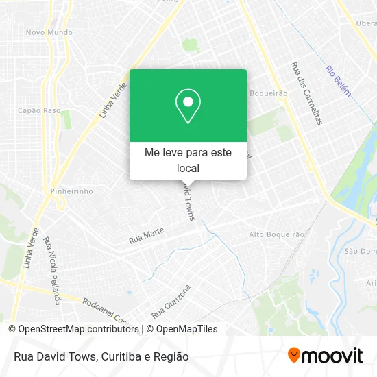 Rua David Tows mapa