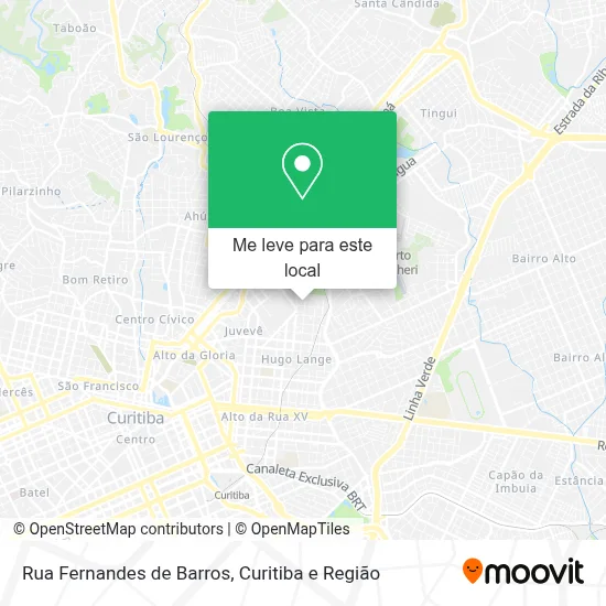 Rua Fernandes de Barros mapa