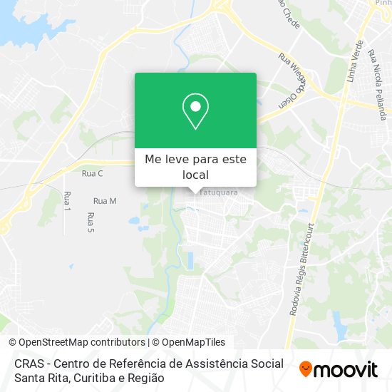 CRAS - Centro de Referência de Assistência Social Santa Rita mapa