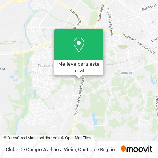 Clube De Campo Avelino a Vieira mapa