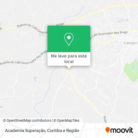 Academia Superação mapa