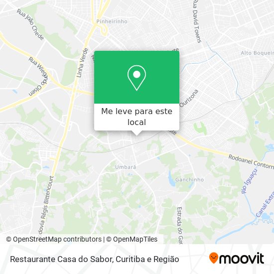 Restaurante Casa do Sabor mapa