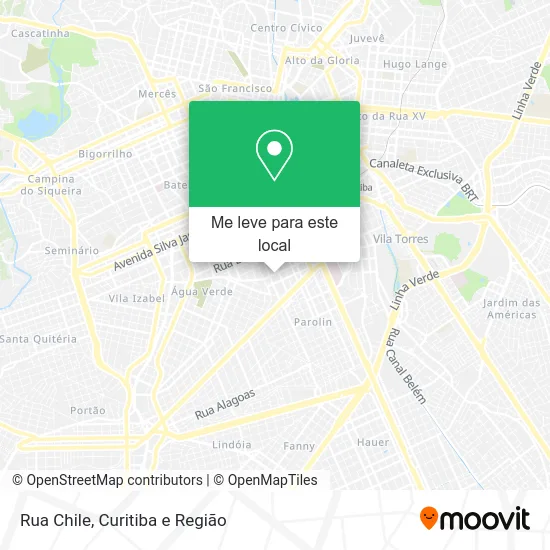 Rua Chile mapa