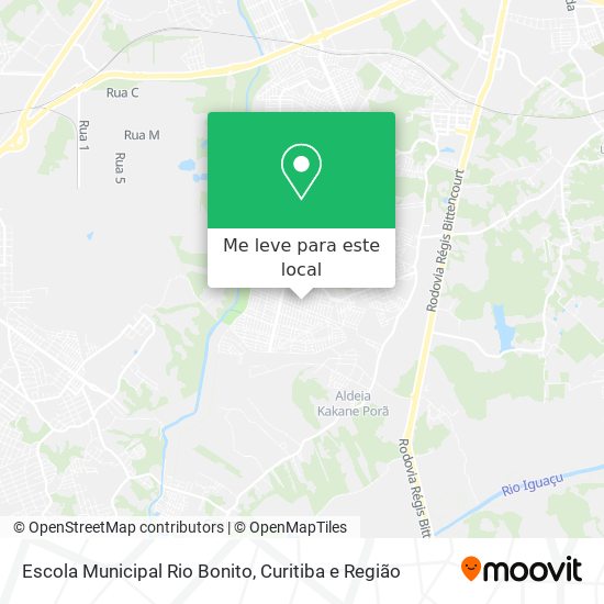 Escola Municipal Rio Bonito mapa