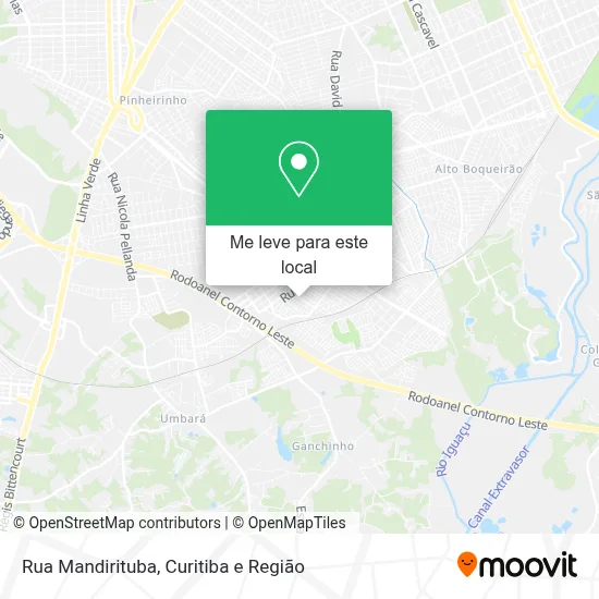Rua Mandirituba mapa