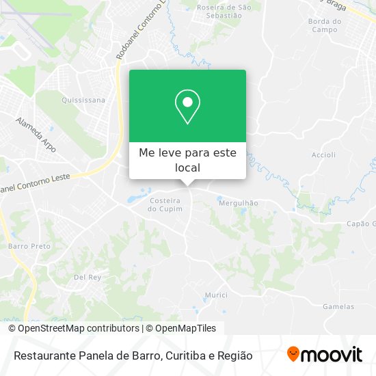 Restaurante Panela de Barro mapa