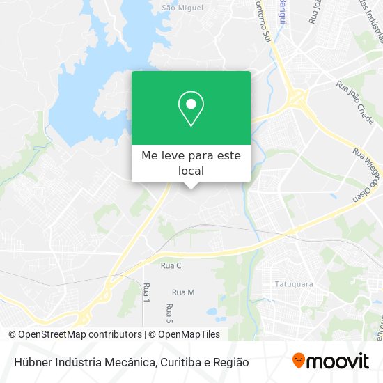 Hübner Indústria Mecânica mapa