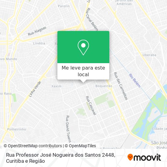 Rua Professor José Nogueira dos Santos 2448 mapa
