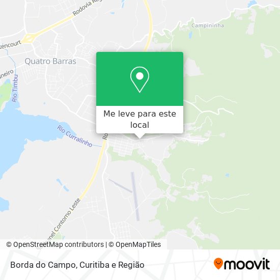 Borda do Campo mapa