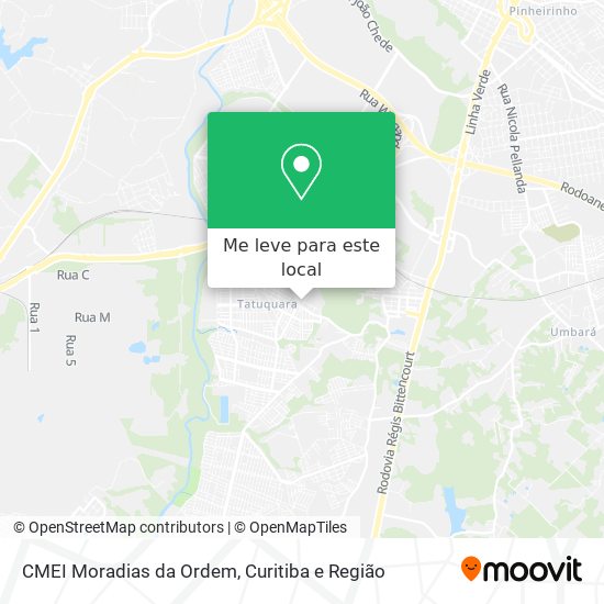 CMEI Moradias da Ordem mapa