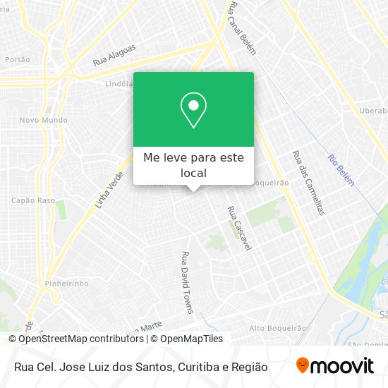 Rua Cel. Jose Luiz dos Santos mapa