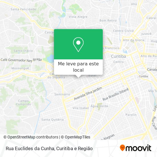 Rua Euclides da Cunha mapa