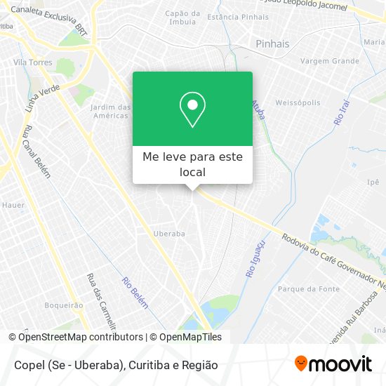 Copel (Se - Uberaba) mapa