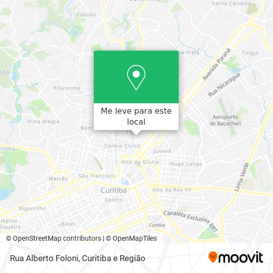 Rua Alberto Foloni mapa