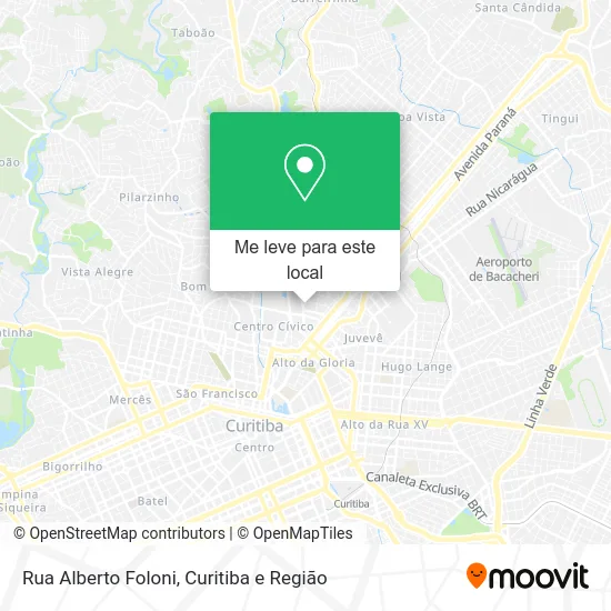 Rua Alberto Foloni mapa