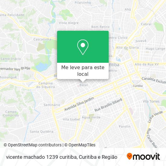 vicente machado 1239 curitiba mapa