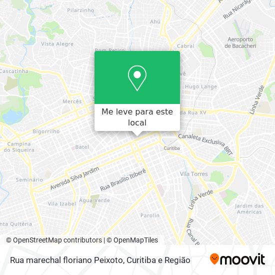 Rua marechal floriano Peixoto mapa