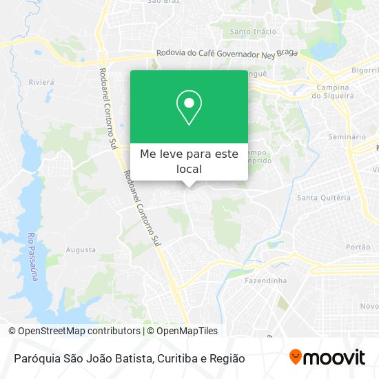 Paróquia São João Batista mapa