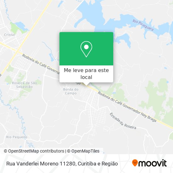 Rua Vanderlei Moreno 11280 mapa