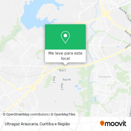 Ultragaz Araucaria mapa