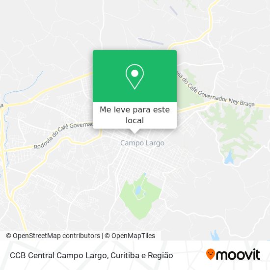 CCB Central Campo Largo mapa