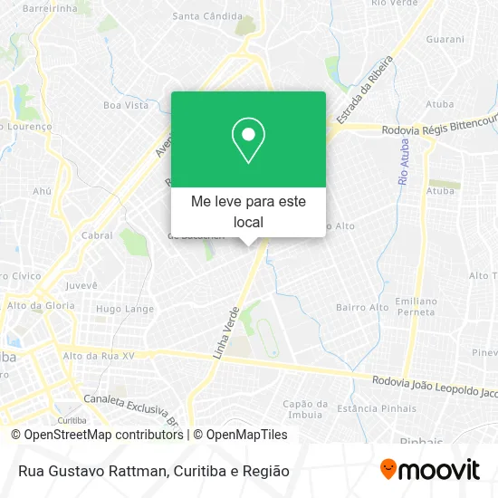 Rua Gustavo Rattman mapa