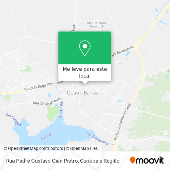 Rua Padre Gustavo Gian Pietro mapa