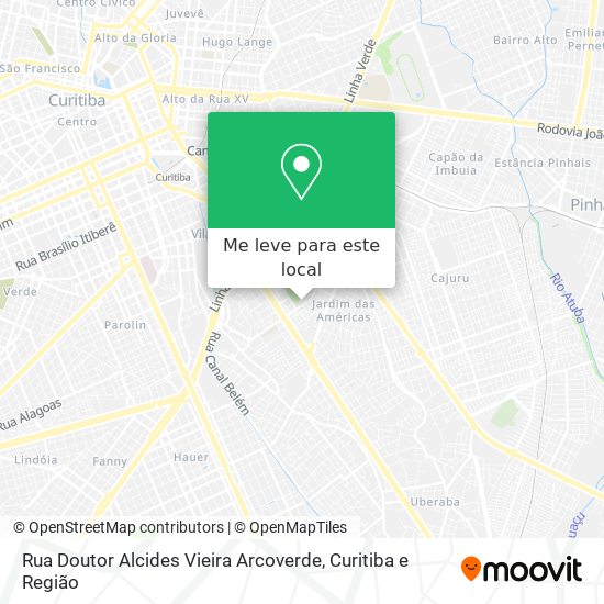 Rua Doutor Alcides Vieira Arcoverde mapa