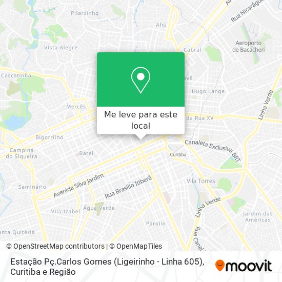 Estação Pç.Carlos Gomes (Ligeirinho - Linha 605) mapa