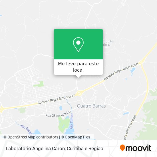 Laboratório Angelina Caron mapa