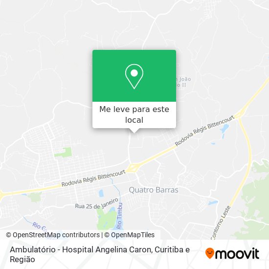 Ambulatório - Hospital Angelina Caron mapa